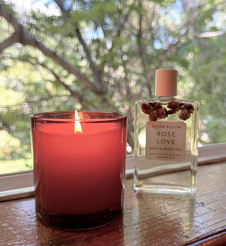 Rococo Rose + Vanilla Plum Candle |  Hydra Bloom