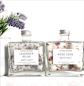 Lavender Relax Organic Bath Salts -  8.5oz |  Hydra Bloom