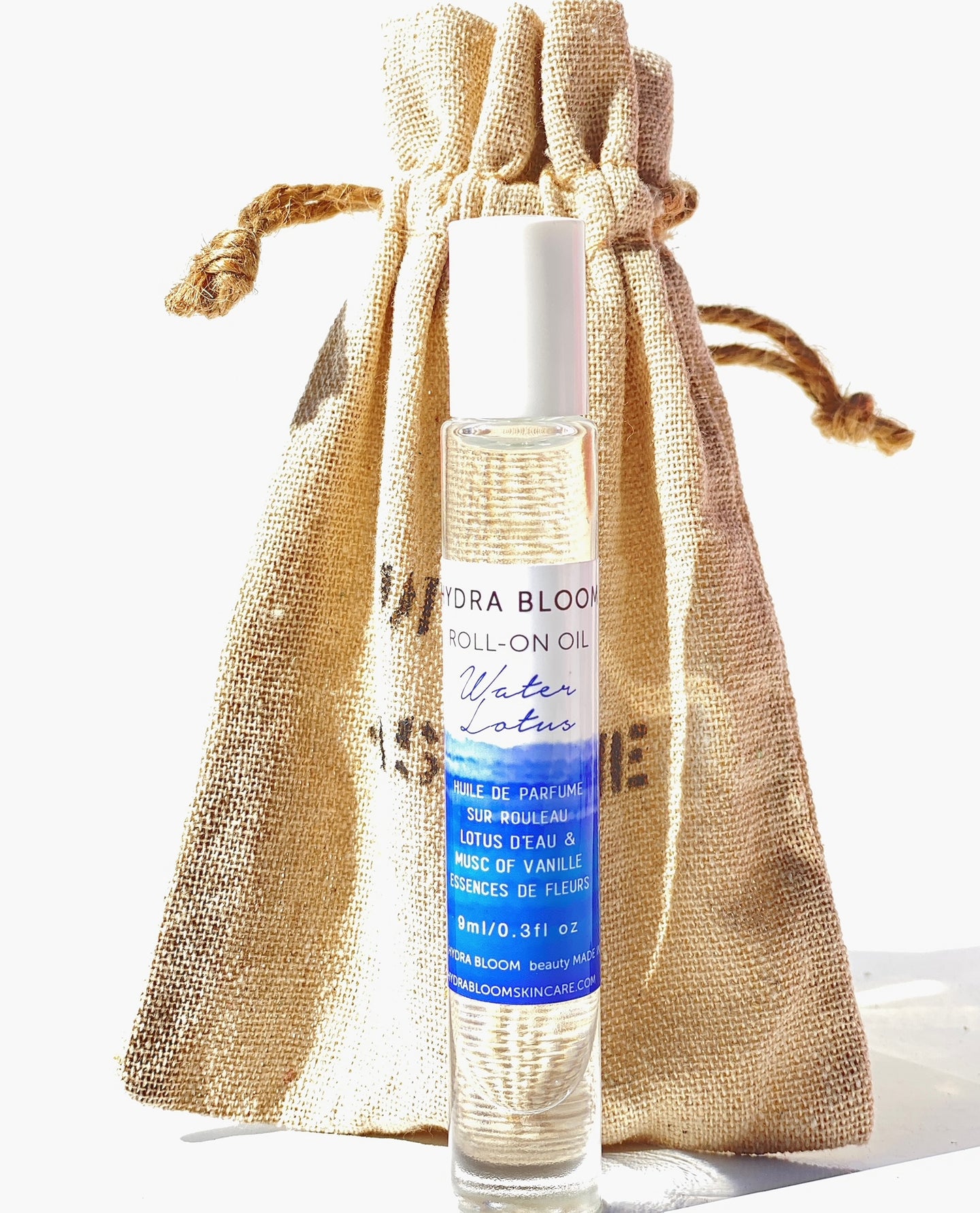 Blue Water Lotus & Vanilla Beach Waves Roll-on Oil Tall  | Hydra Bloom