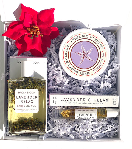Lavender Oils + Jasmine Gift Set Home Spa Bundle  | Hydra Bloom